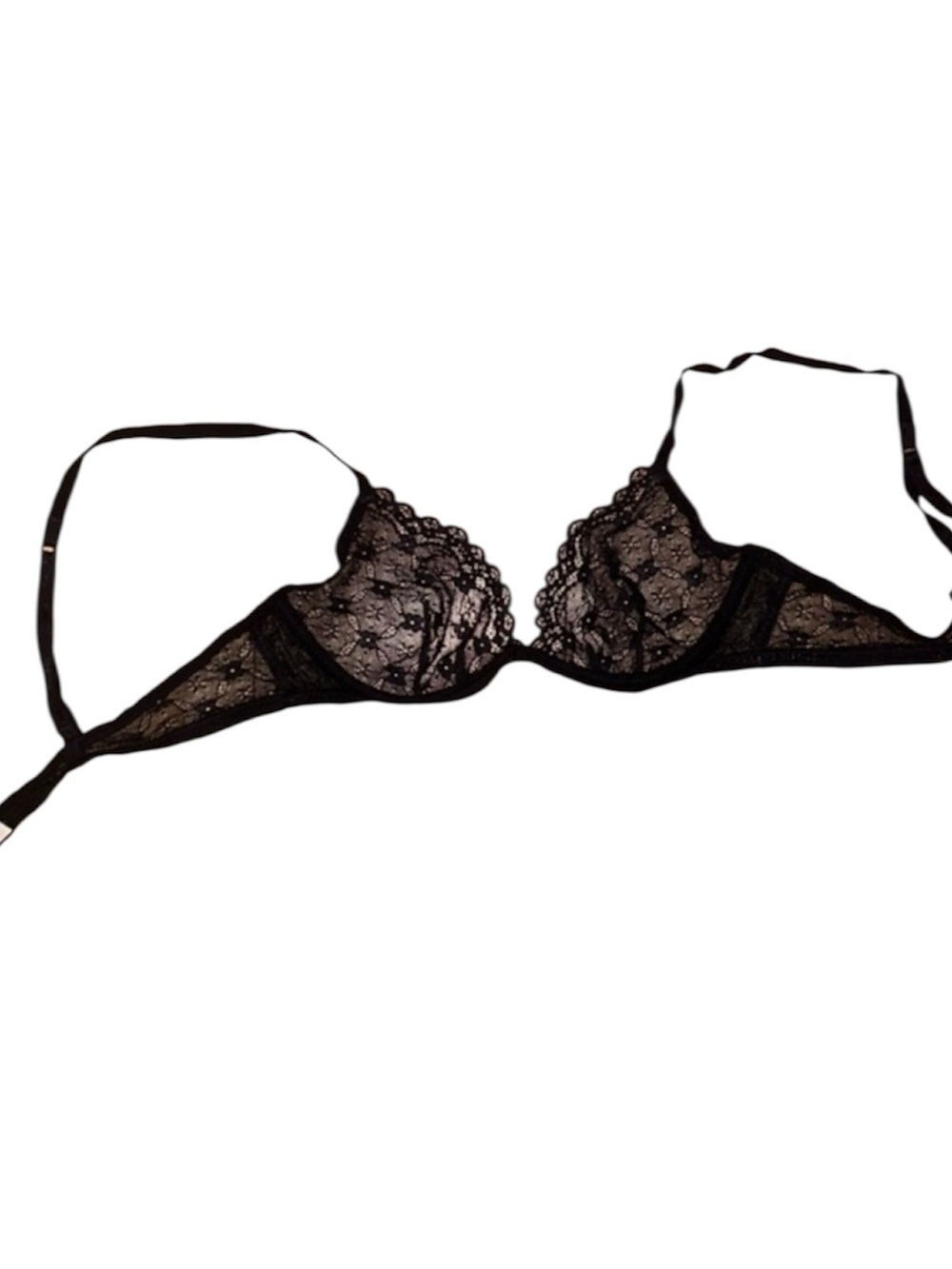 intimissimi Black Lace Underwire Demi Bra